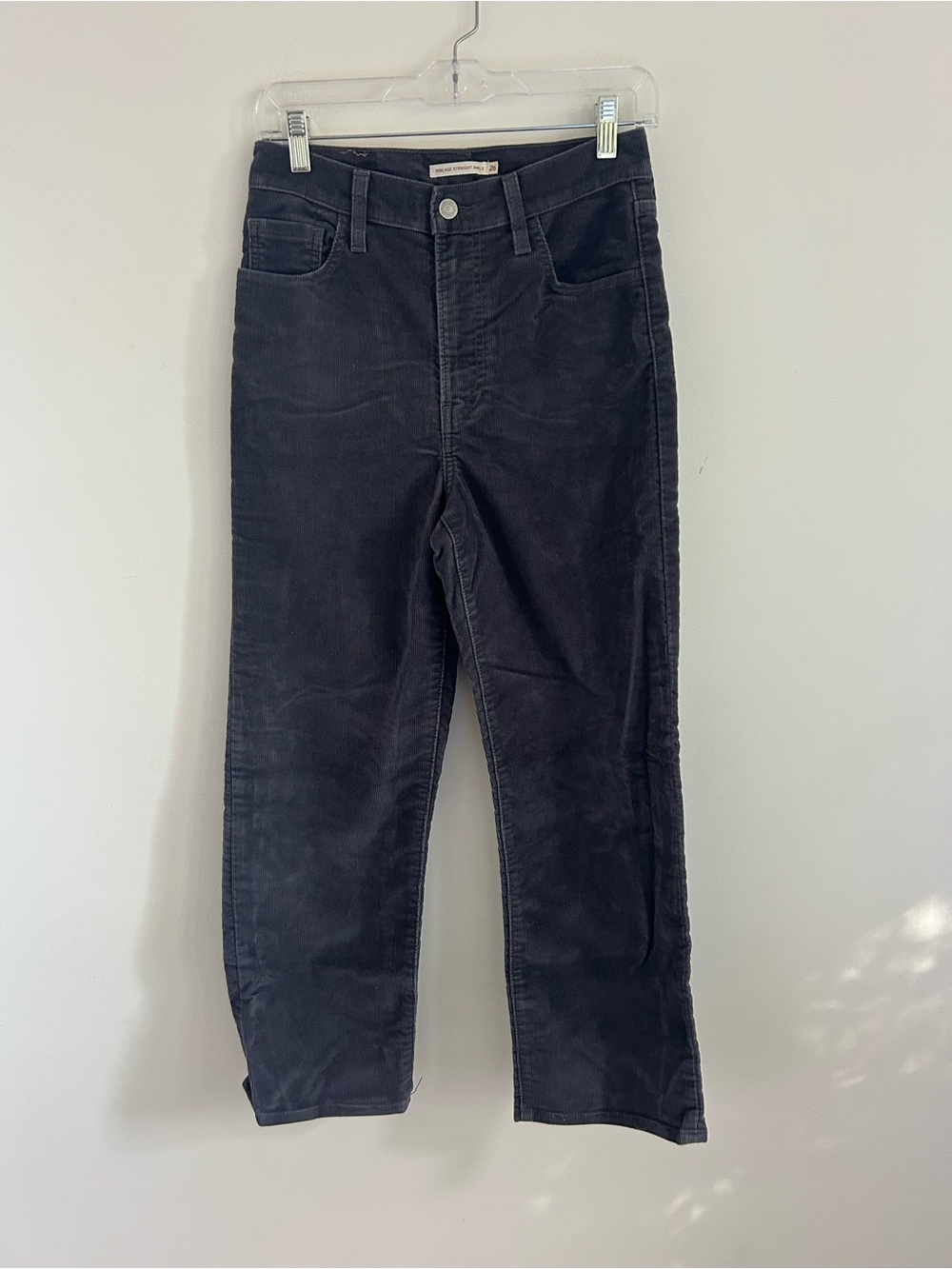 Levi's Women's Straight Leg Jeans in Charcoal Black